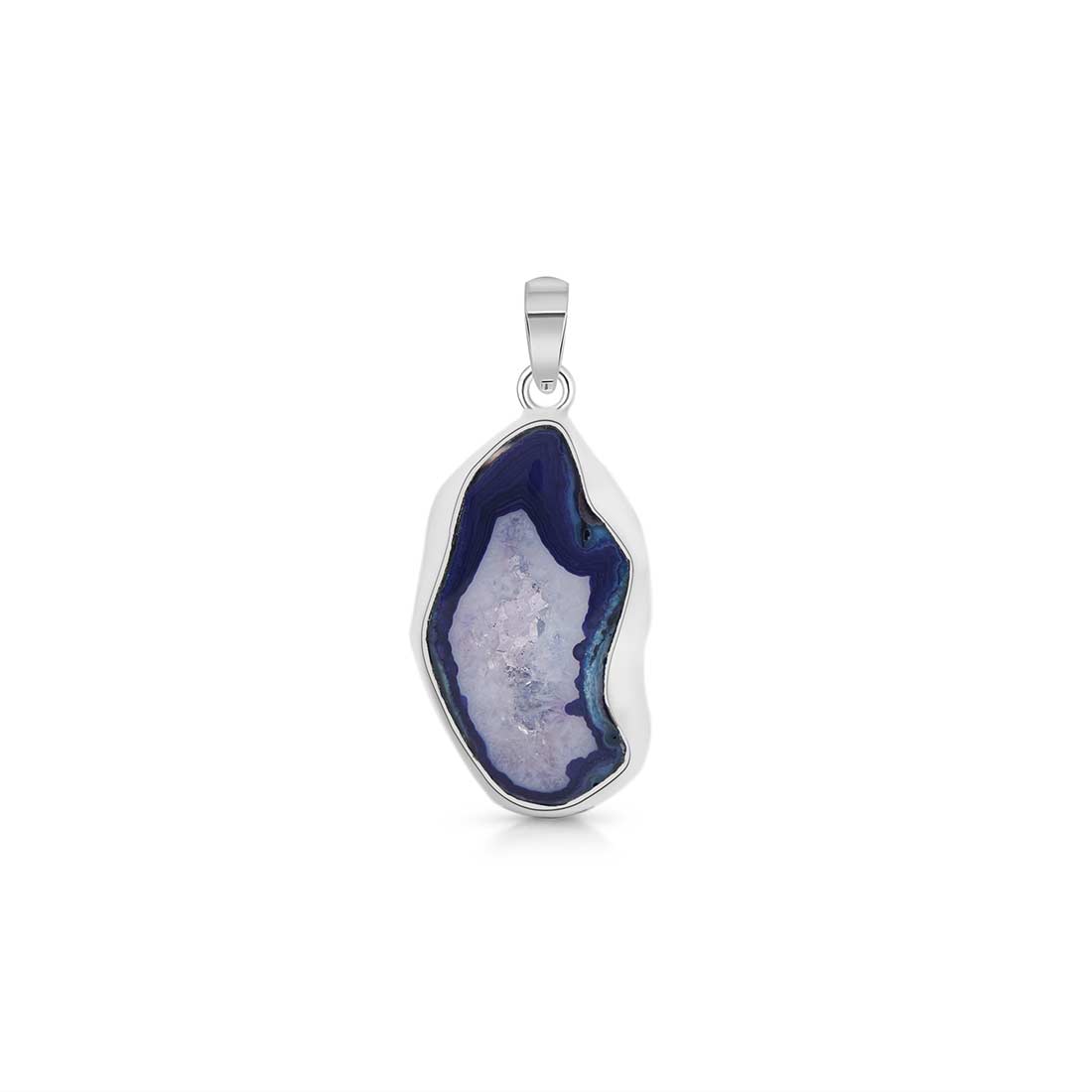Blue Agate Pendant-(ABU-P-17.)